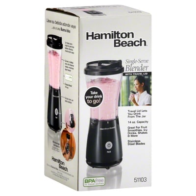 Hamilton Beach Single Serve Blender with Travel Lid PINK New in