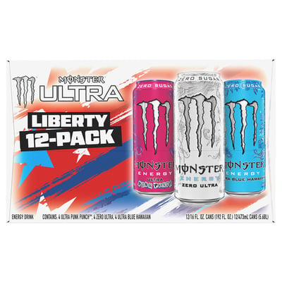 ラバーバンドセット（FACT, MONSTER ENERGY 他） Monster - Monster, Ultra - Zero Sugar Punk Punch/Blue Hawaiian