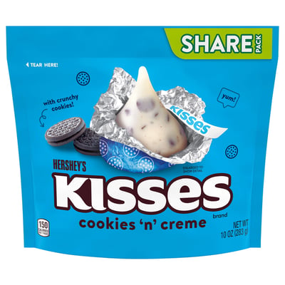Kisses - Hershey Kisses Cookies N Creme Share Size 10 ounces (10