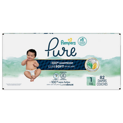 Pampers - Pampers, Pure Protection - Pure Diapers, Size 1, 82 (82