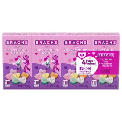 Brach's - Brach's, Candy, Conversation Hearts, Tiny, 4 Pack Value (4 count), Shop