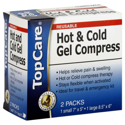 Reusable Hot Cold Pain Relief Gel Pack 8.5x4in & Reusable Ice Pack