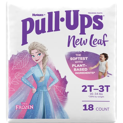 HUGGIES - Huggies Pull-Ups New Leaf Frozen II 2T-3T Girl Training Underwear  18 Count (18 count)