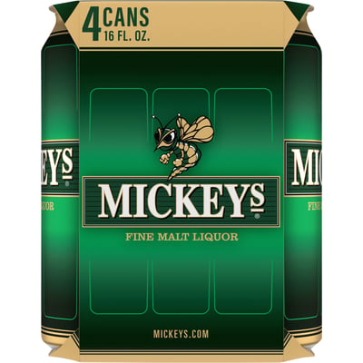 Mickey's - Mickey's Fine Malt Liquor Can Beer 4 Pack (16 ounces