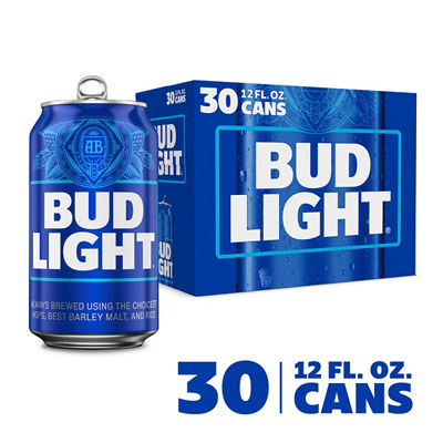 Bud Light - Bud Light Beer, 12 Ounce Can, 30 Pack (12 ounces