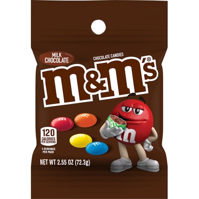 M&M's - M&M's Milk Chocolate Candies 2.55 Ounces (2.55 ounces