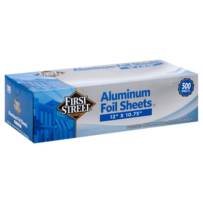 First Street Aluminum Foil Sheets 12x10.75 inch (500 count
