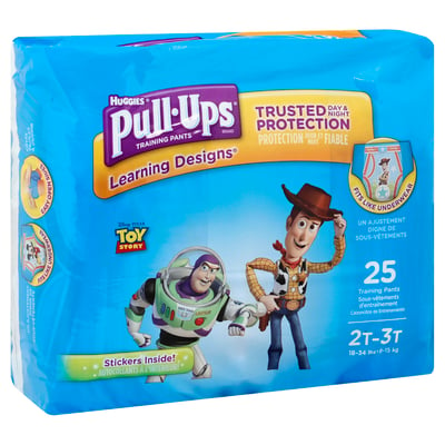 Pull Ups Night Time Training Pants, 2T-3T (18-34 lbs), Disney