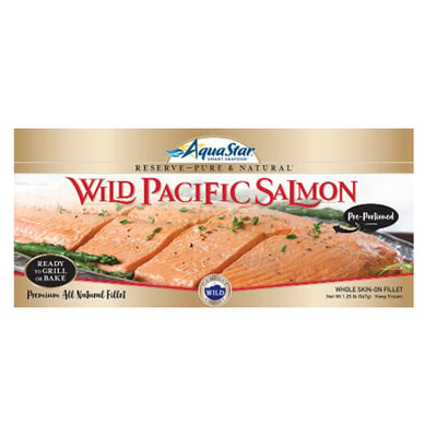 Aqua Star - Aqua Star Wild Pacific Salmon, Pre-Portioned Fillet (1.25 ...