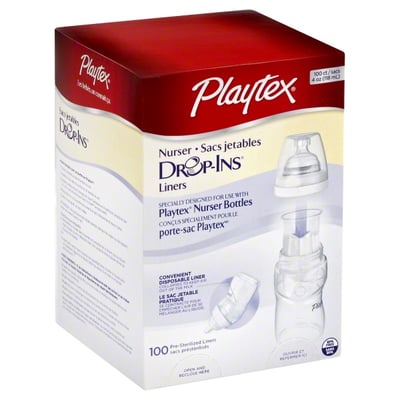 4 oz Playtex Bottle Liners Drop-Ins Pack of 3 - 100-Count Packaging may vary