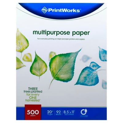 Printworks® Printer and Copy Paper - 500 Pack - White, 8.5 x 11 in - Harris  Teeter