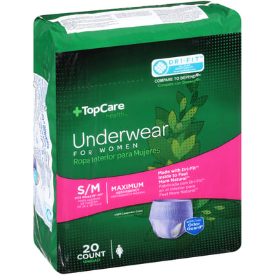 TopCare - TopCare, Health - Underwear, Maximum, Small/Medium, for Women (20  count), Shop