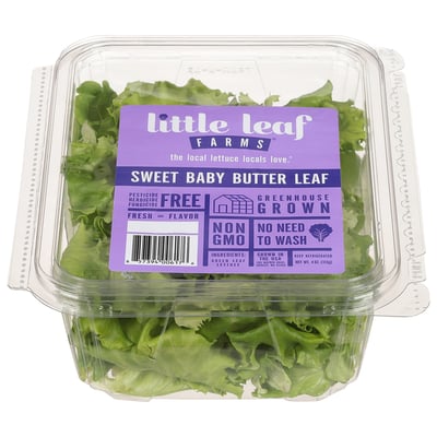 Little Leaf Farms - Little Leaf Farms, Lettuce, Sweet Baby, Butter Leaf (4  oz), Shop