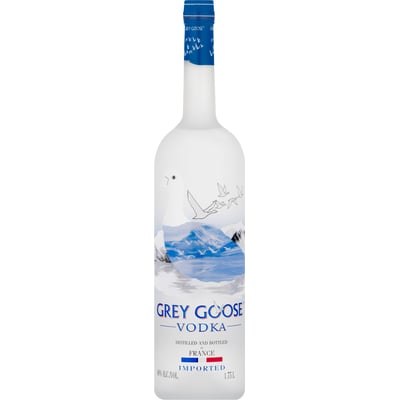 グレイグース ウオッカ 1.75リットル Grey Goose - Grey Goose Vodka Distilled and Bottled in France 1.75