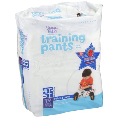 Tippy Toes Training Pants For Boys 4T-5T 38+ Lb