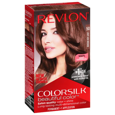 Revlon - Revlon, Colorsilk Beautiful Color - Permanent Hair Color, Light  Ash Brown 50 (1 ounce) | Shop | Weis Markets