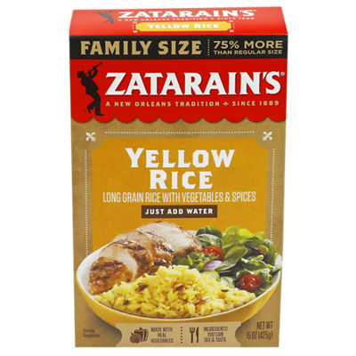 Zatarain's - Zatarain's Family Size Sides Yellow Rice 15 Ounces