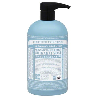 Dr Bronners - Dr Bronners Shikakai Soap, Organic Hand & Body, Baby  Unscented (24 oz) | Kowalski's On The Go | Shop - Kowalski's On The Go