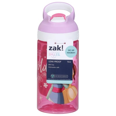 Zak! - Zak!, Everyday Smiles - Water Bottle, Leak-Proof, 16 Ounce, Shop
