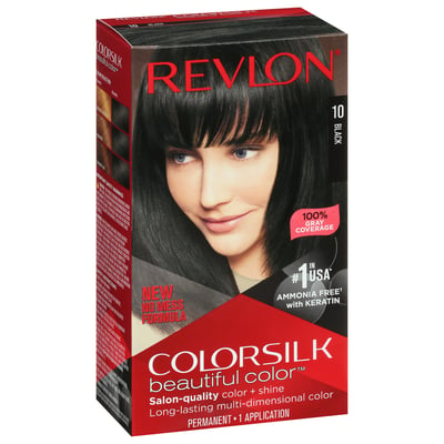 Revlon - Revlon, ColorSilk Beautiful Color - Hair Color, Permanent, Black  10 | Shop | Stater Bros. Markets