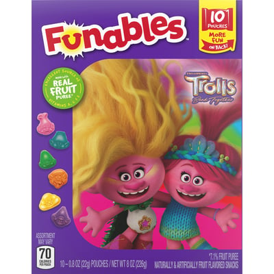 Ferrara Funables - Funable Troll Fruit Snacks 10 Pack (10 ounces ...