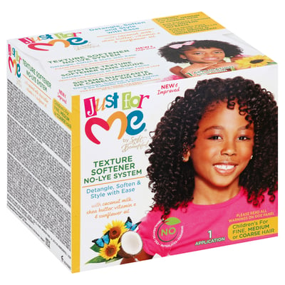 Just For Me - Just For Me, Texture Softener System, No-Lye, Children's, for  Fine, Medium or Coarse Hair | Shop | Brookshire's Food & Pharmacy
