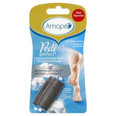 Amope Pedi Perfect Electronic Foot File With 3 New Roller Head Refills