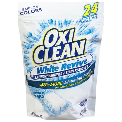 OxiClean White Revive Laundry Whitener & Stain Remover Power Paks 24 Count