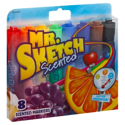 8 scented markers