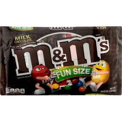M&M'S Milk Chocolate Fun Size Candy, 10.53 Ounce Bag