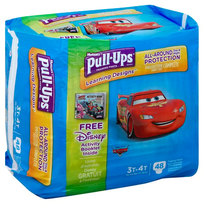 Huggies Pull-Ups Learning Designs Training Pants 3T-4T - 48 CT, Diapers &  Training Pants