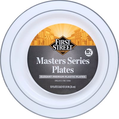 First Street - First Street 10 1/4 Inch Laminated Foam Plates (125 count)