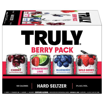 Truly - Truly Berry Mix Pack Hard Seltzer, 12 Ounce Can, 12 Pack