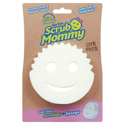 Scrub Mommy - Scrub Mommy, Scrubber+Sponge, Dual-Sided, Dye Free