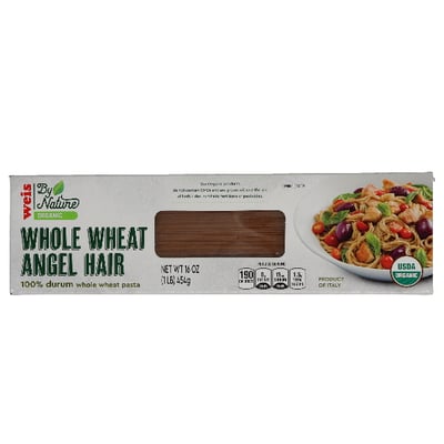 Weis by Nature - Weis by Nature Organic Whole Wheat Angel Hair Pasta (16  ounces), Shop