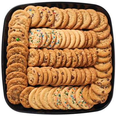 6 Dozen Cookies Silver Party Tray