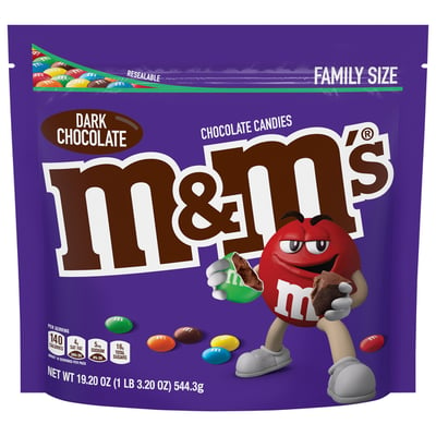 M&M's Milk Chocolate Candies Family Size, 19.20 oz