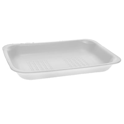 8.2 x 5.7 x 1 White Tray (125 count)