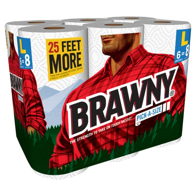 Brawny® Double Roll Full Sheet Paper Towels, 6 rolls - Harris Teeter