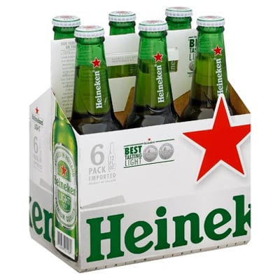 Heinenken Beer - Heineken Beer, Premium Lager, 6 Pack (12 ounces ...