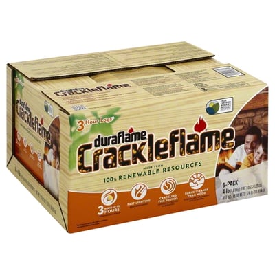 Duraflame - Duraflame, Crackleflame - Fire Logs, 3 Hour (6 count) | Shop |  Weis Markets