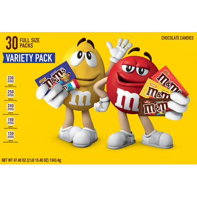 M&M'S Peanut Milk Chocolate Candy, Grab N Go, 5 oz Bag, Packaged Candy