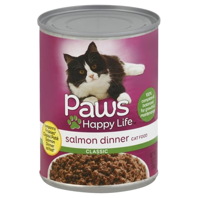 Paws Happy Life Paws Happy Life, Salmon Dinner Classic Cat Food (13.2