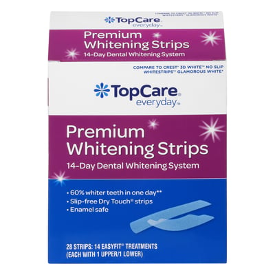 Crest 3D Whitestrips, Glamorous White, Teeth Whitening Strip Kit, 28 Strips  (14 Count Pack)