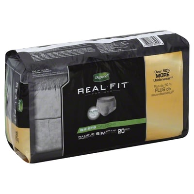 Depend Real Fit Incontinence Underwear for Men - Maximum Absorbency