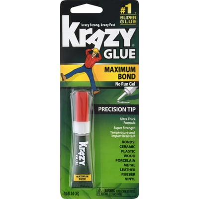 Krazy Glue - Krazy Glue Maximum Bond No Run Gel Glue .14 Ounces (1