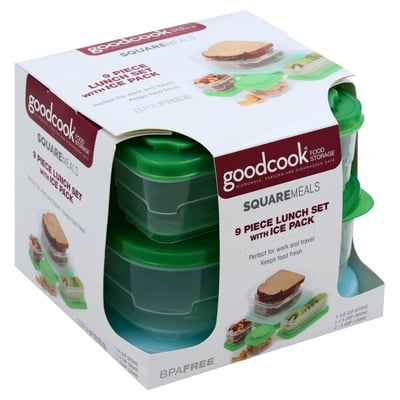 Goodcook Food Storage, Snack Pack, 3 Pack, Food Storage Containers