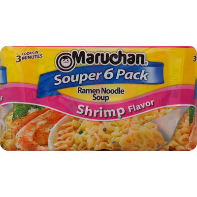 Maruchan - Maruchan Ramen Shrimp Flavor Noodle Soup 6 Count (18