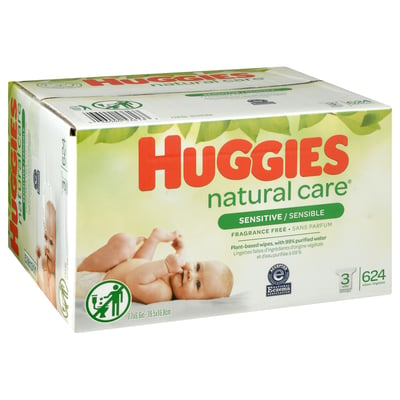 zweer een beetje Veroveraar Huggies - Huggies, Natural Care - Wipes, Sensitive, Fragrance Free (3  count) | Shop | Stater Bros. Markets
