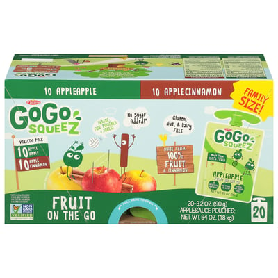 Materne GoGo Squeez Organic Apple Cinnamon Fruit on the Go